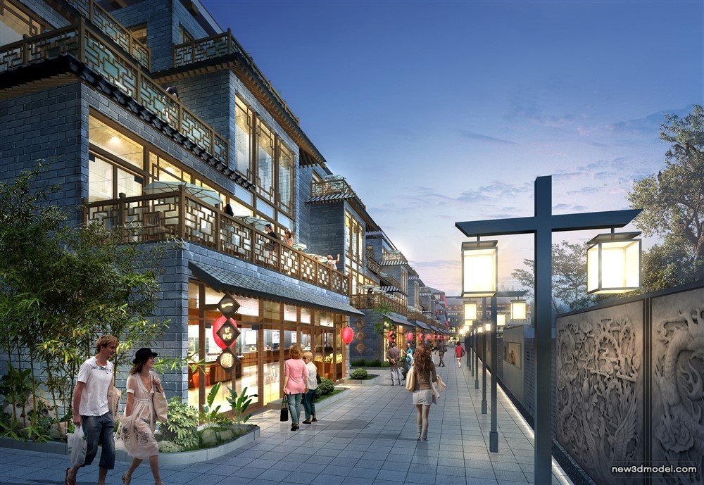 3D Models of Commercial Building – Exterior 3D Scenes – 658 – VRAY - thumbnail 4