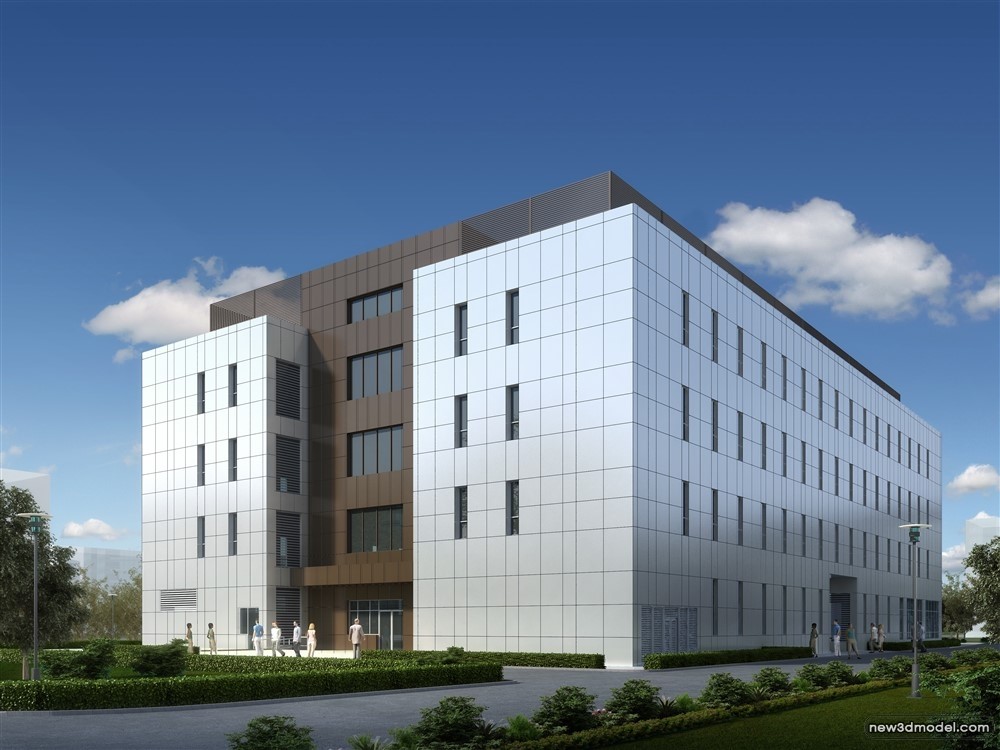 3D Models of Commercial Building – Exterior 3D Scenes – 956 – VRAY - thumbnail 3