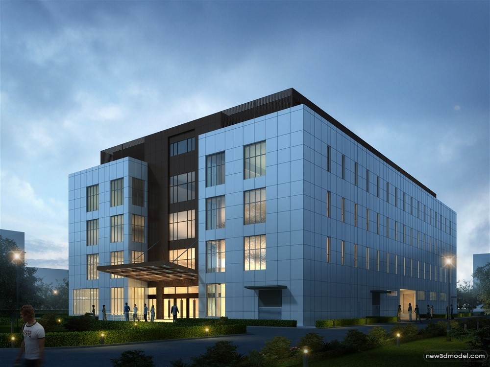 3D Models of Commercial Building – Exterior 3D Scenes – 956 – VRAY - thumbnail 2