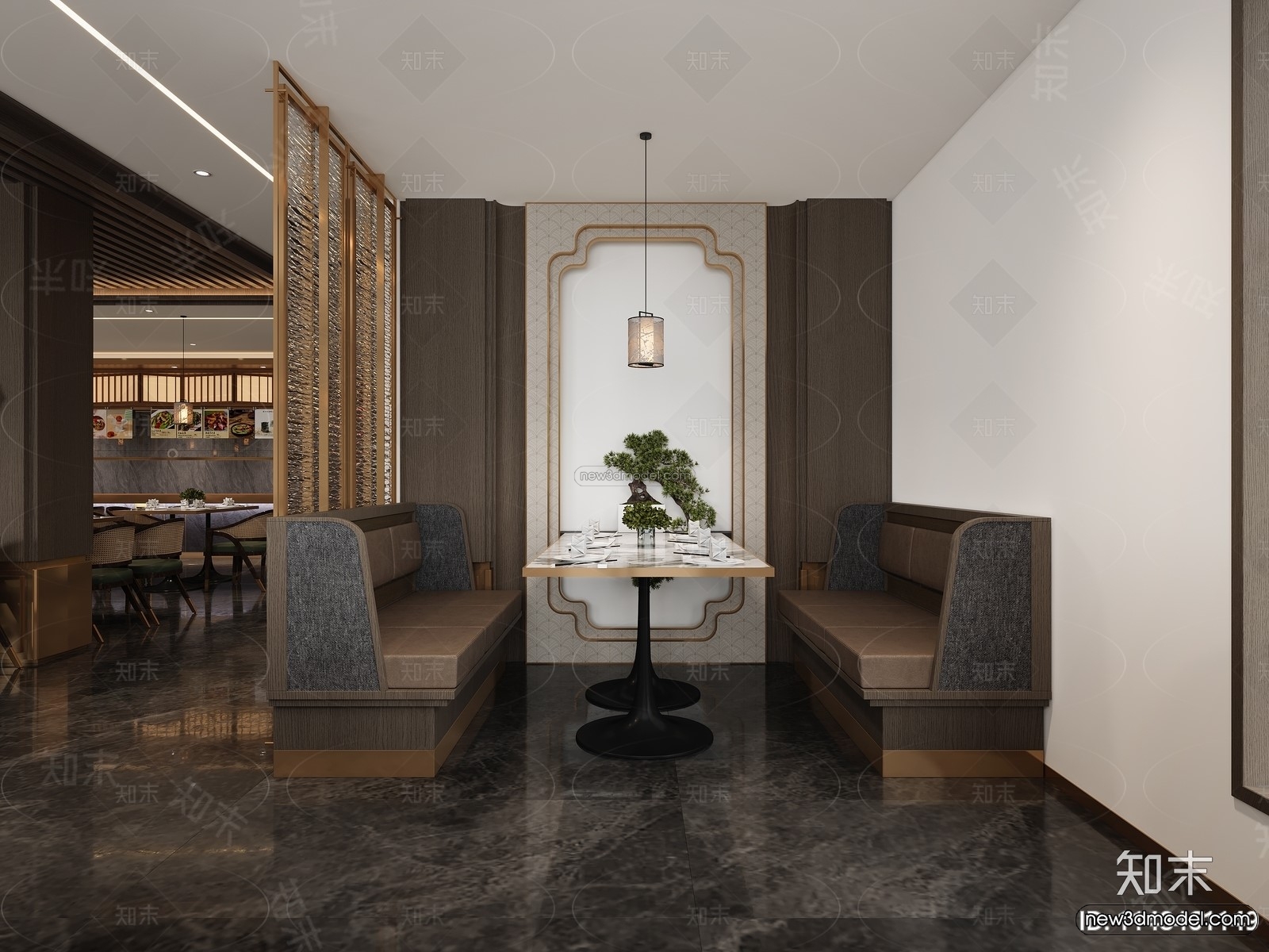 Southeast Asia Restaurant 3D Scenes – 3D Blocks – 109 – CORONA - thumbnail 3