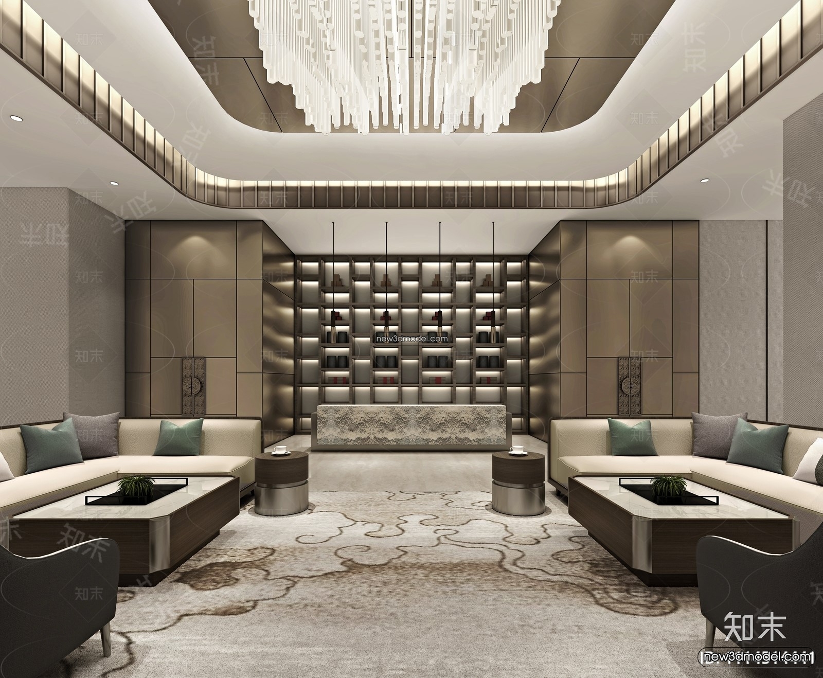 Interior 3D Model of Sales Office – 3D Scene – 068 – VRAY - thumbnail 2