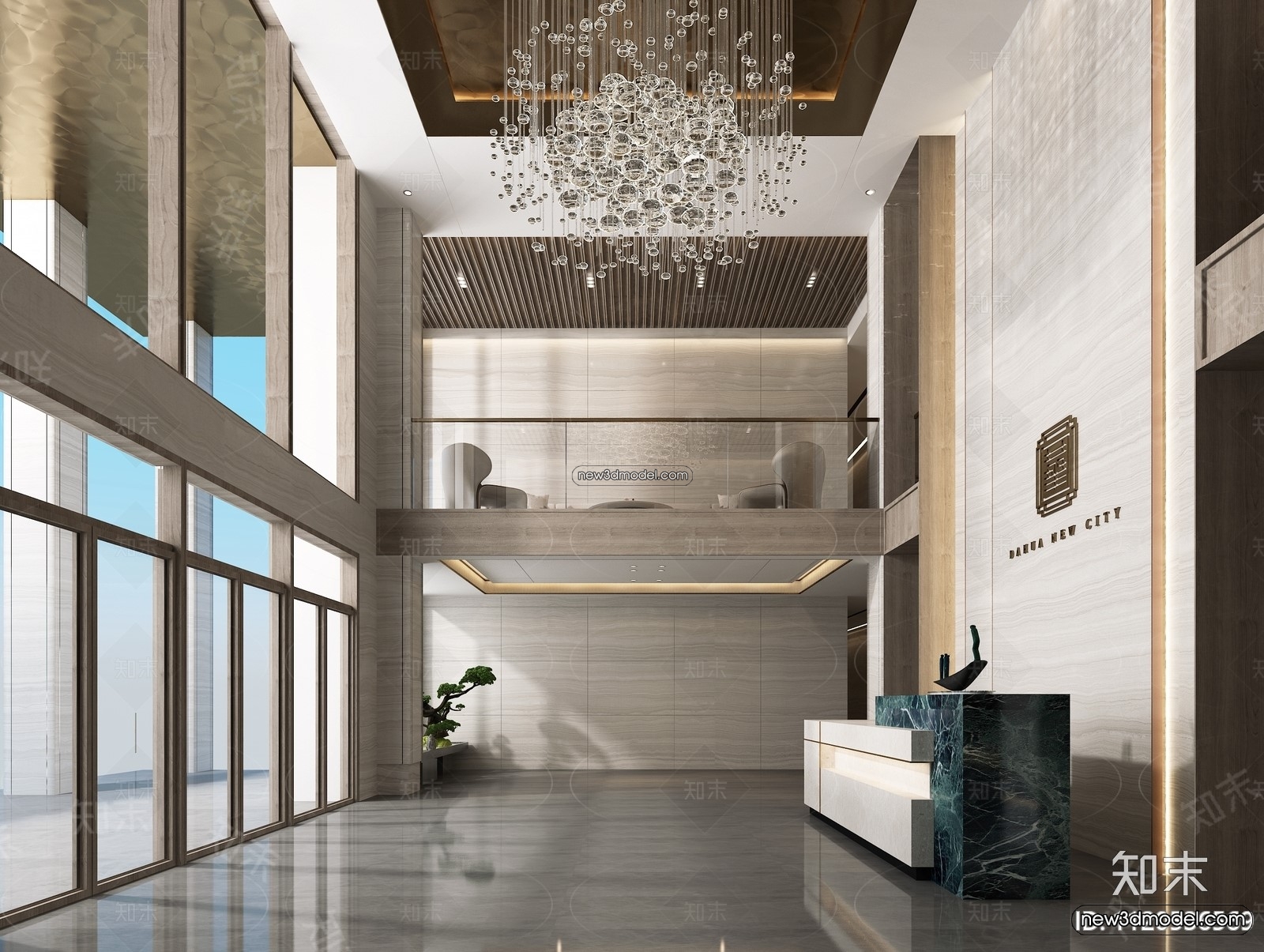 Interior 3D Model of Sales Office – 3D Scene – 093 – VRAY - thumbnail 2