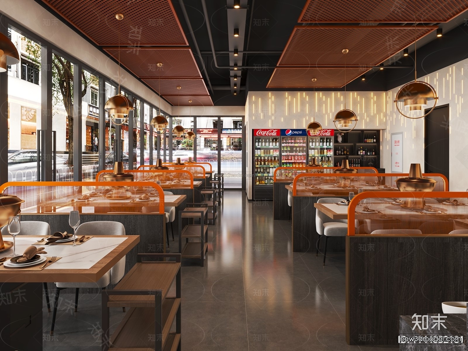 Southeast Asia Restaurant 3D Scenes – 3D Blocks – 113 – VRAY - thumbnail 3