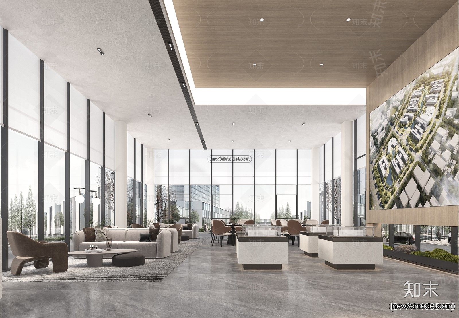 Interior 3D Model of Sales Office – 3D Scene – 096 – VRAY - thumbnail 2
