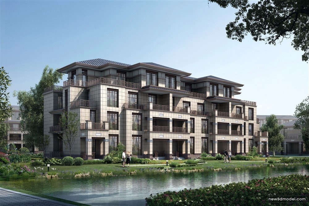 3D Models of Commercial Building – Exterior 3D Scenes – 962 – VRAY - thumbnail 5