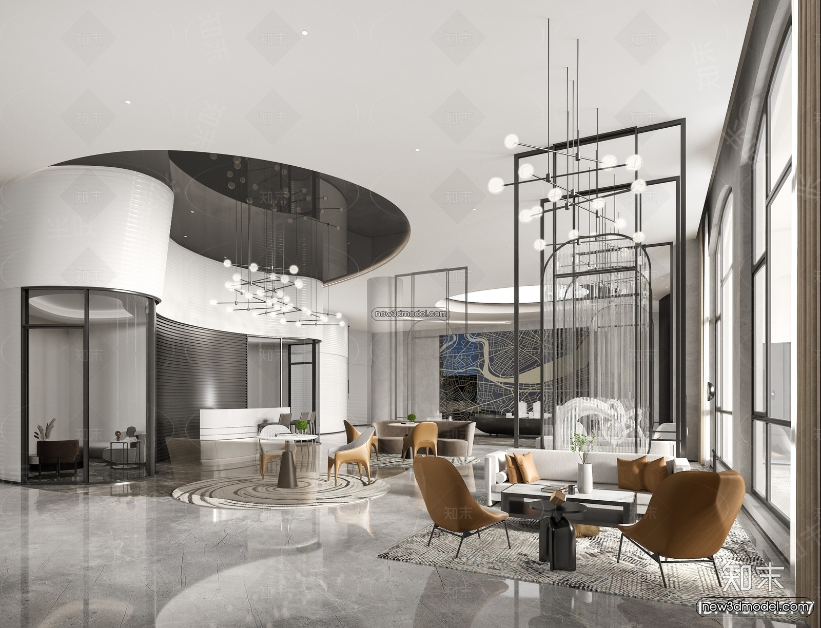 Interior 3D Model of Sales Office – 3D Scene – 110 – VRAY - thumbnail 2