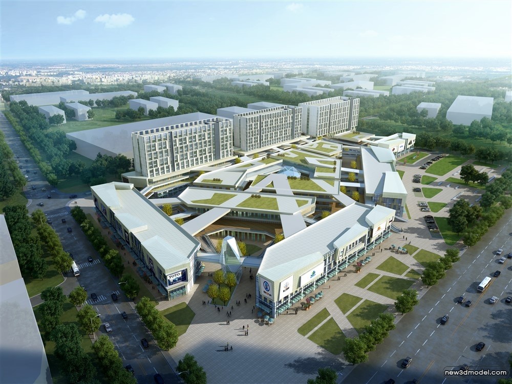 3D Models of Commercial Building – Exterior 3D Scenes – 968 – VRAY - thumbnail 4
