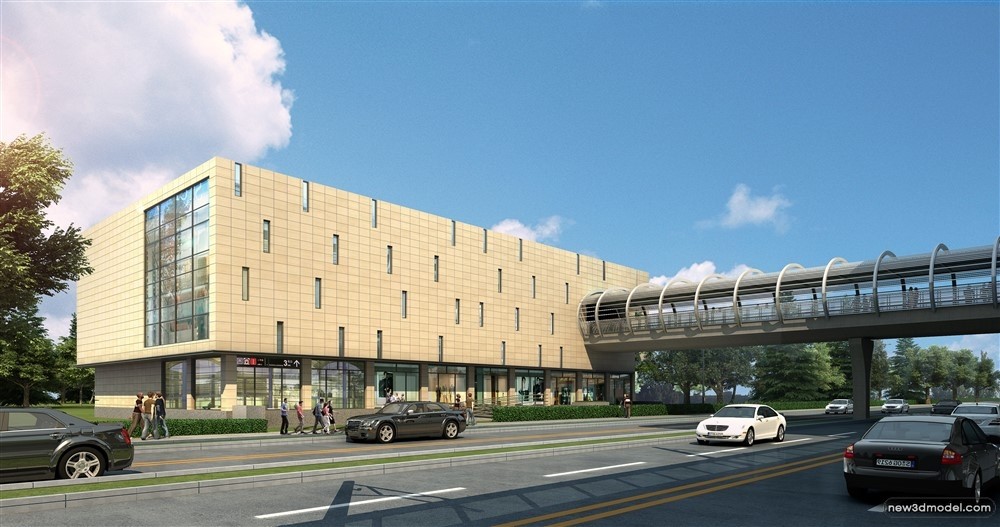 3D Models of Commercial Building – Exterior 3D Scenes – 663 – VRAY - thumbnail 4