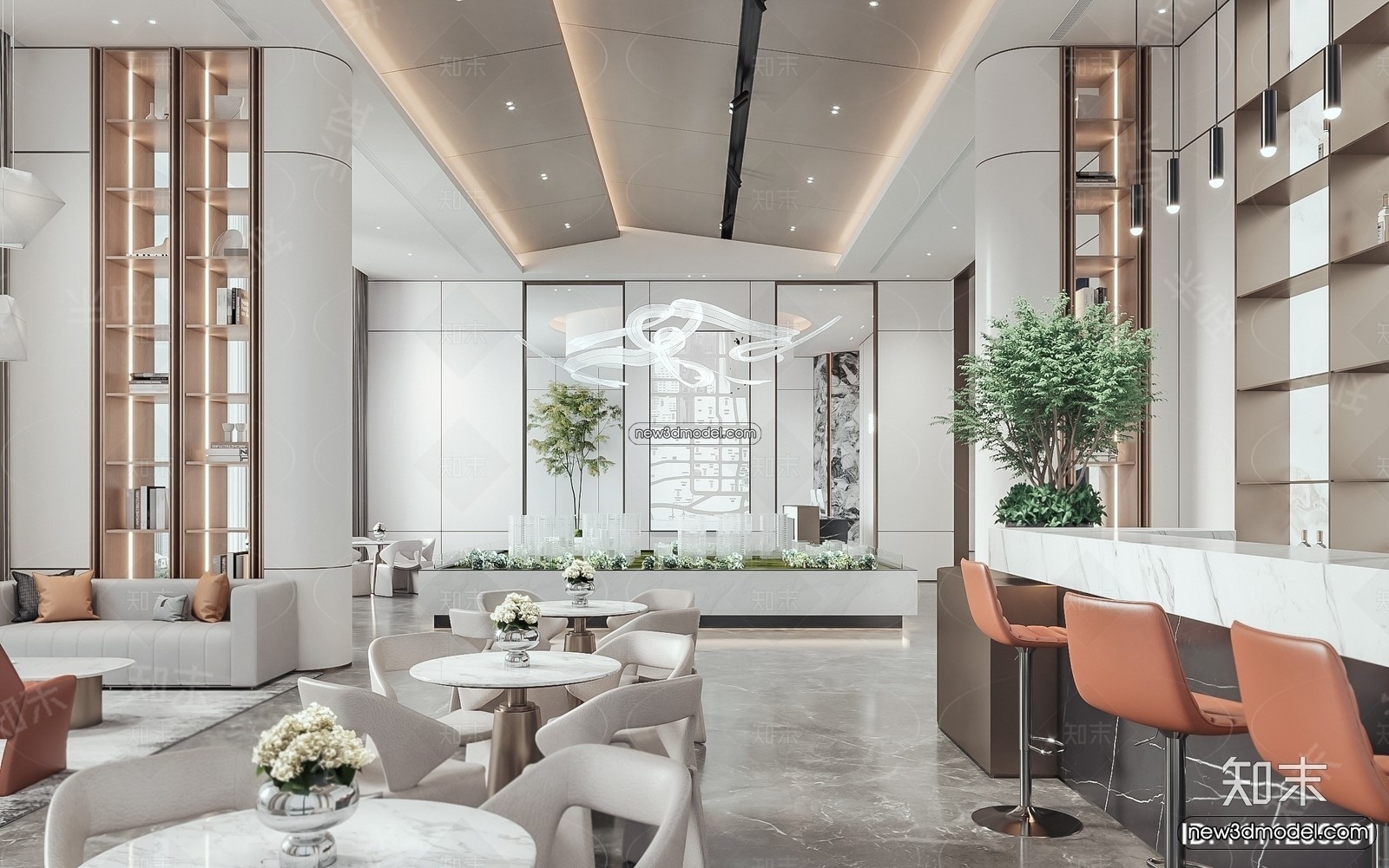 Interior 3D Model of Sales Office – 3D Scene – 114 – VRAY - thumbnail 3