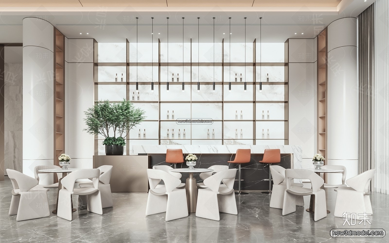 Interior 3D Model of Sales Office – 3D Scene – 114 – VRAY - thumbnail 2