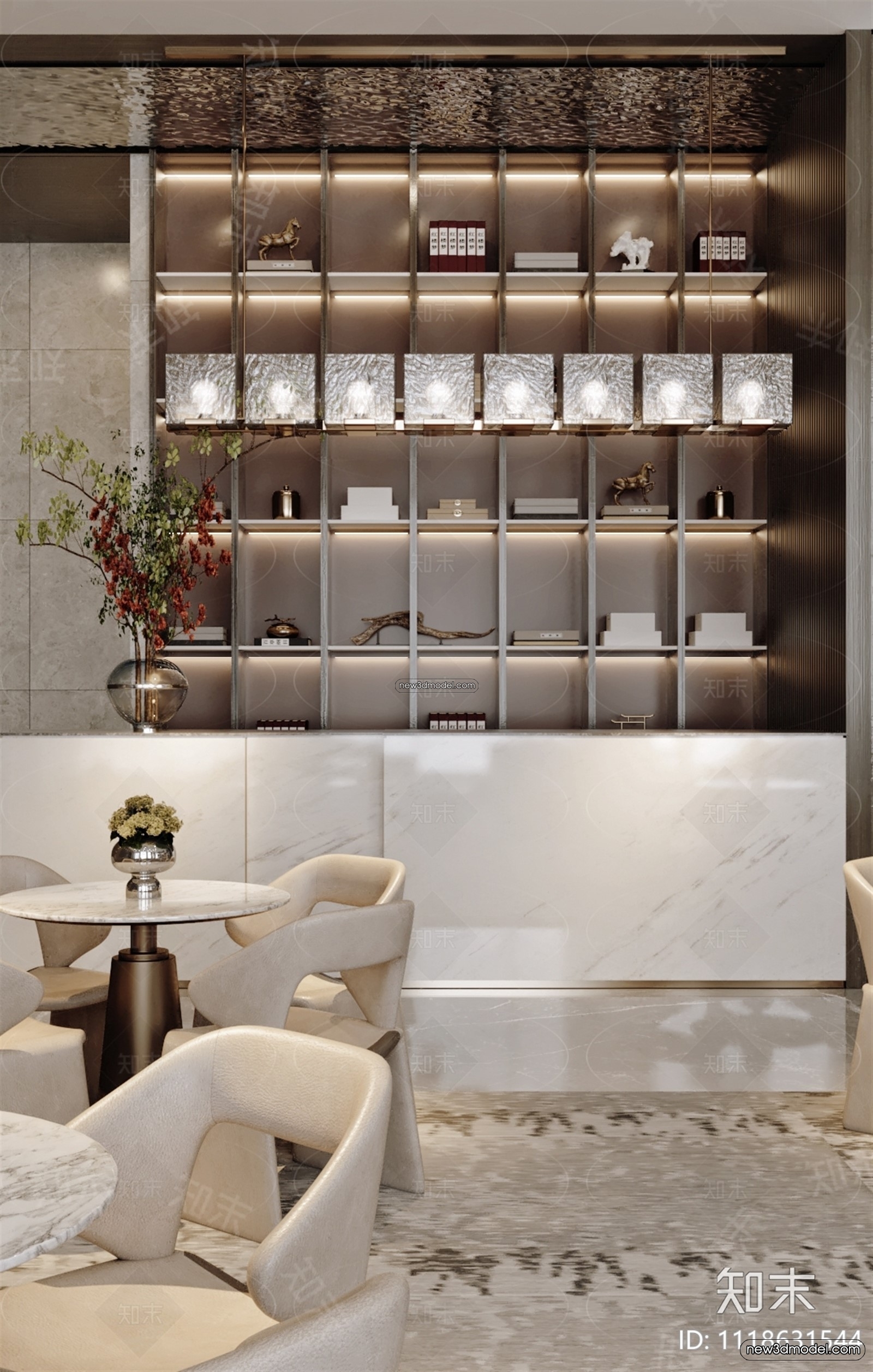 Interior 3D Model of Sales Office – 3D Scene – 117 – VRAY - thumbnail 2