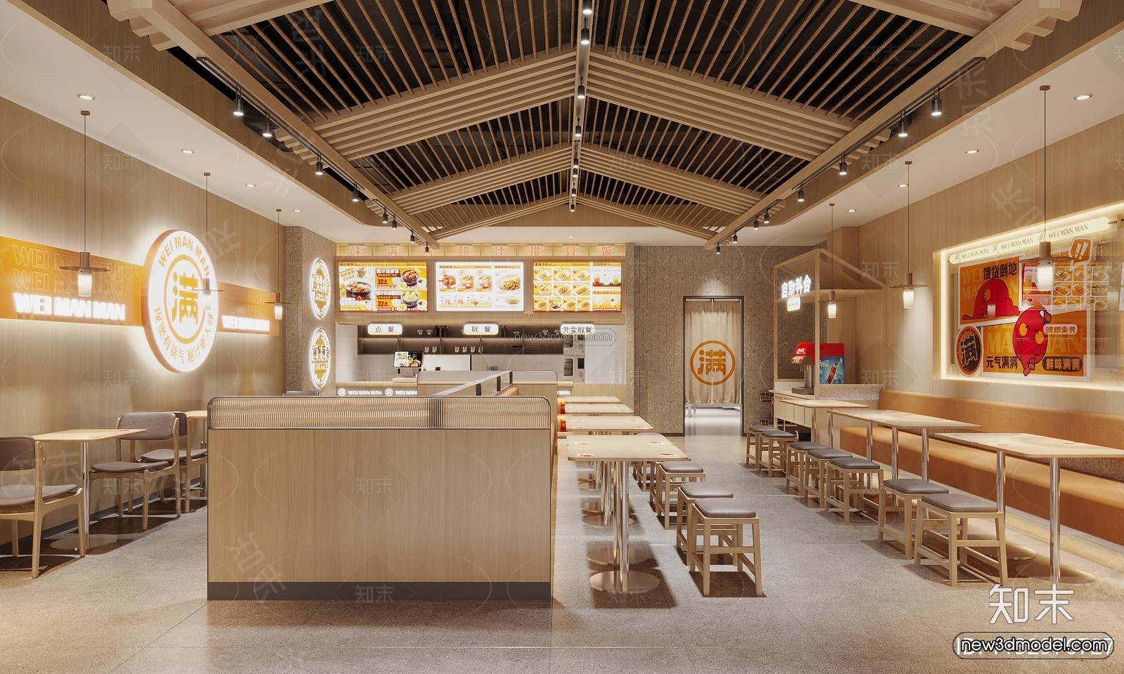 Southeast Asia Restaurant 3D Scenes – 3D Blocks – 011 – VRAY - thumbnail 4