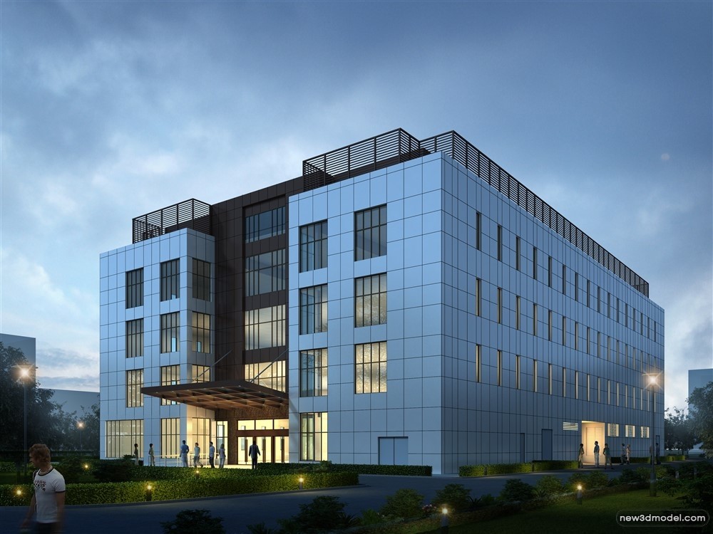 3D Models of Commercial Building – Exterior 3D Scenes – 974 – VRAY - thumbnail 2