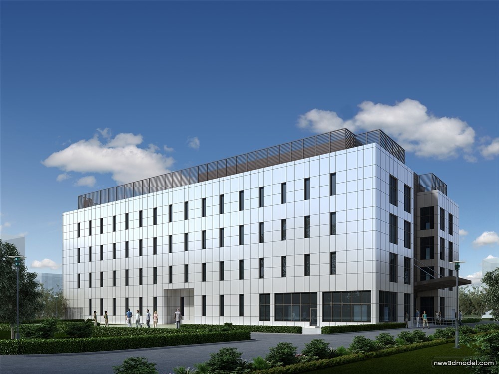 3D Models of Commercial Building – Exterior 3D Scenes – 974 – VRAY - thumbnail 4