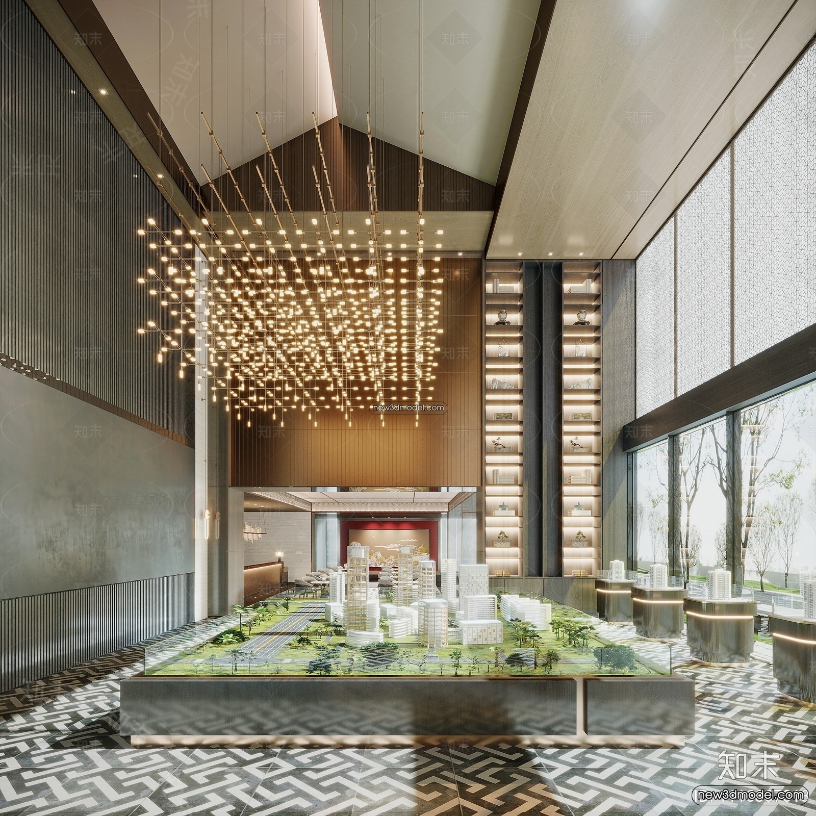 Interior 3D Model of Sales Office – 3D Scene – 121 – VRAY - thumbnail 3