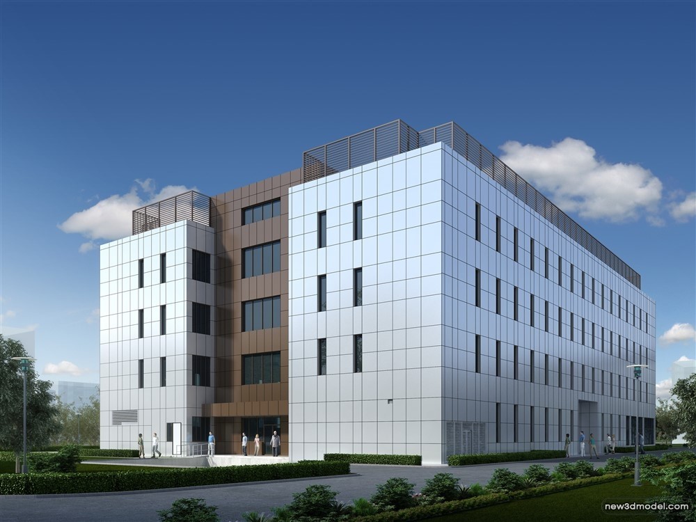 3D Models of Commercial Building – Exterior 3D Scenes – 974 – VRAY - thumbnail 3