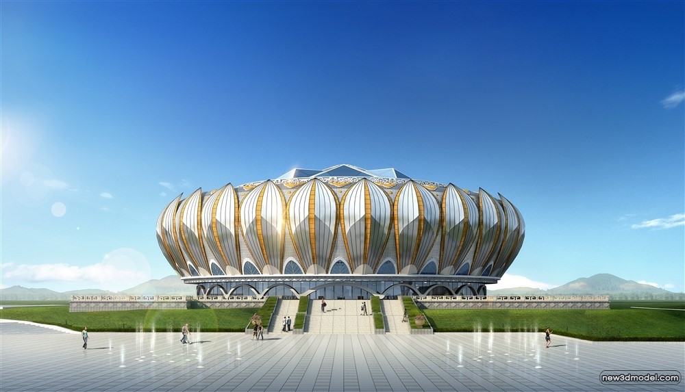 3D Models of Commercial Building – Exterior 3D Scenes – 671 – VRAY - thumbnail 2