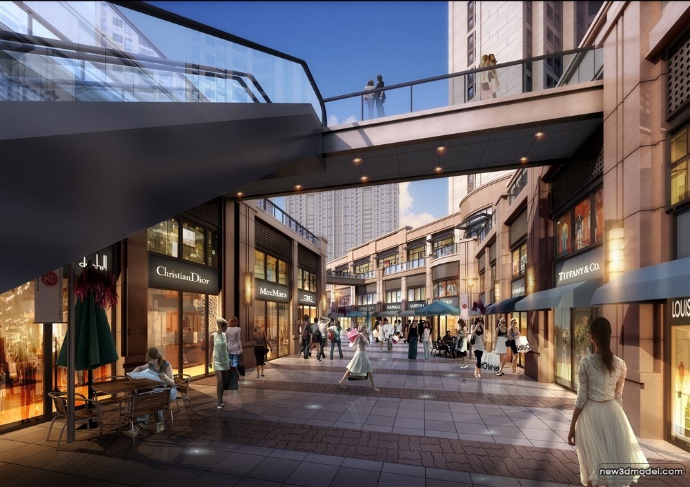 3D Models of Commercial Building – Exterior 3D Scenes – 670 – VRAY - thumbnail 4