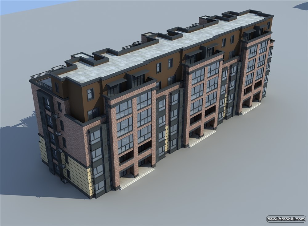 3D Models of Commercial Building – Exterior 3D Scenes – 673 – VRAY - thumbnail 2