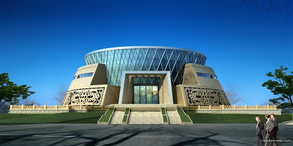 3D Models of Commercial Building – Exterior 3D Scenes – 671 – VRAY - thumbnail 4