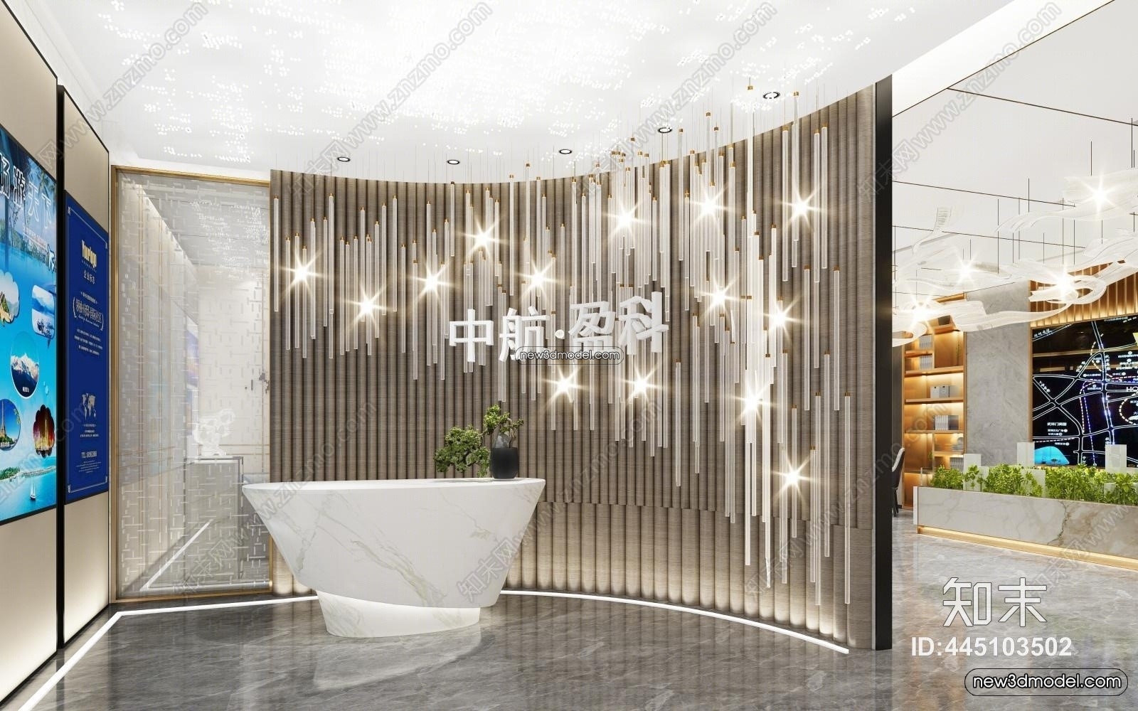 Interior 3D Model of Sales Office – 3D Scene – 142 – VRAY - thumbnail 2
