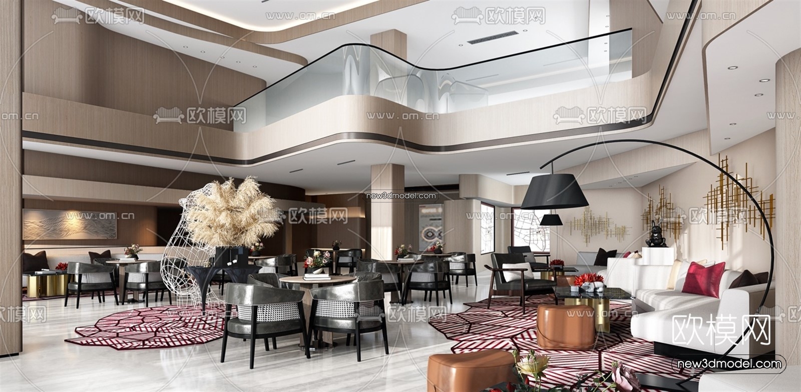 Interior 3D Model of Sales Office – 3D Scene – 144 – VRAY - thumbnail 2