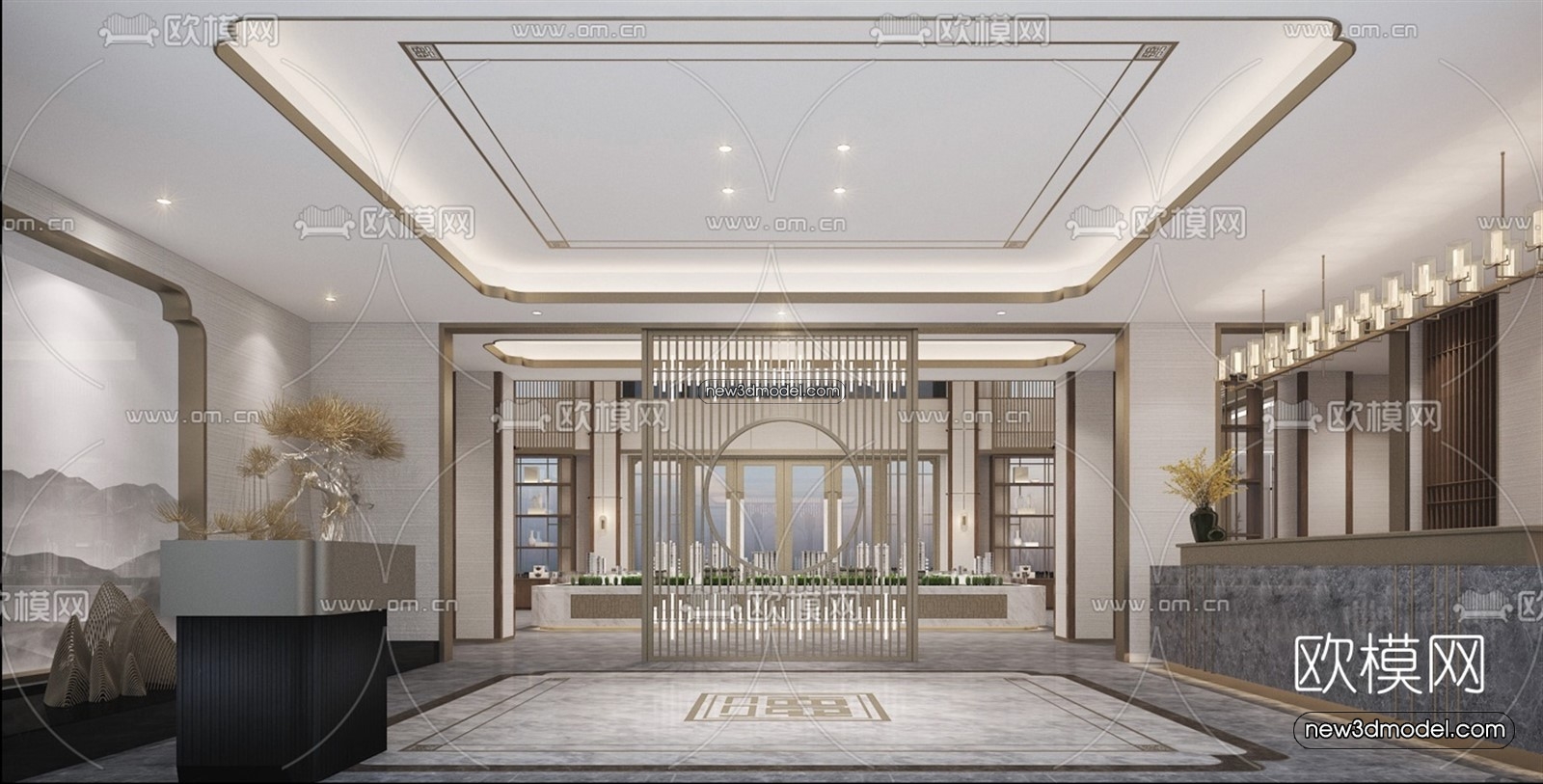 Interior 3D Model of Sales Office – 3D Scene – 146 – VRAY - thumbnail 5