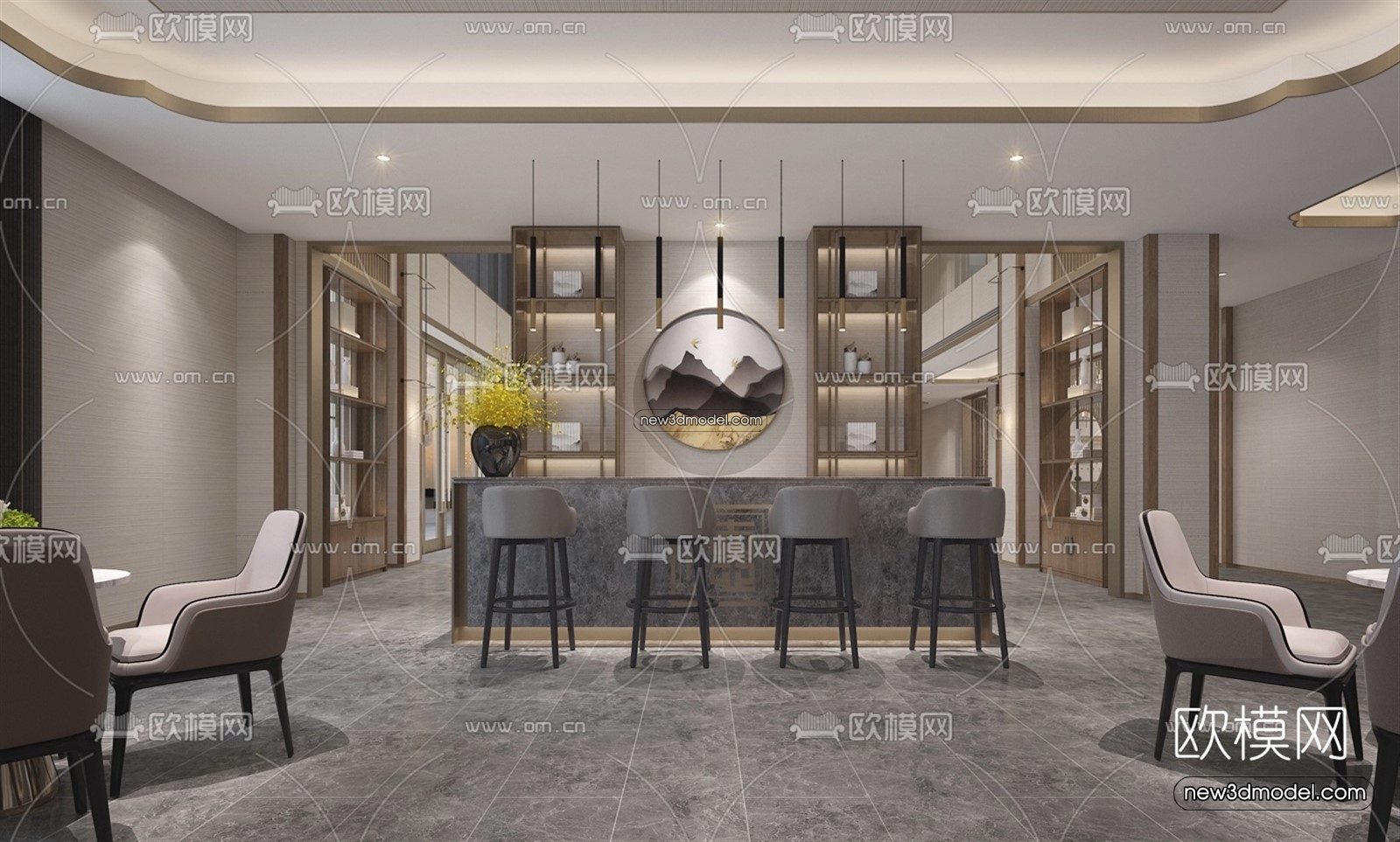 Interior 3D Model of Sales Office – 3D Scene – 146 – VRAY - thumbnail 4
