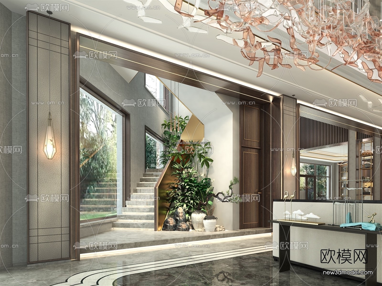 Interior 3D Model of Sales Office – 3D Scene – 154 – VRAY - thumbnail 5