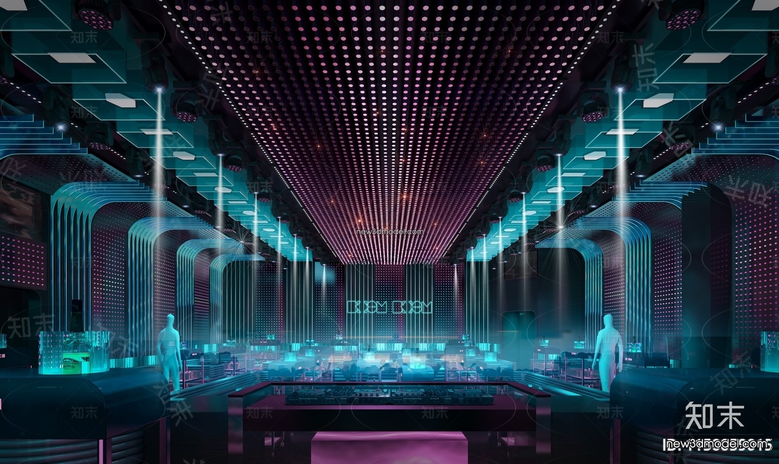 Interior 3D Model of Bar – 3D Blocks – 017 – VRAY - thumbnail 2