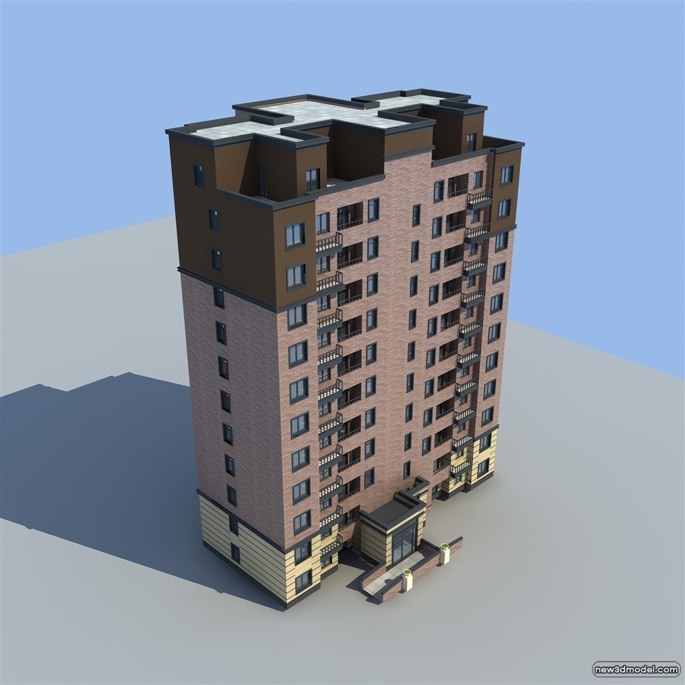3D Models of Commercial Building – Exterior 3D Scenes – 673 – VRAY - thumbnail 5