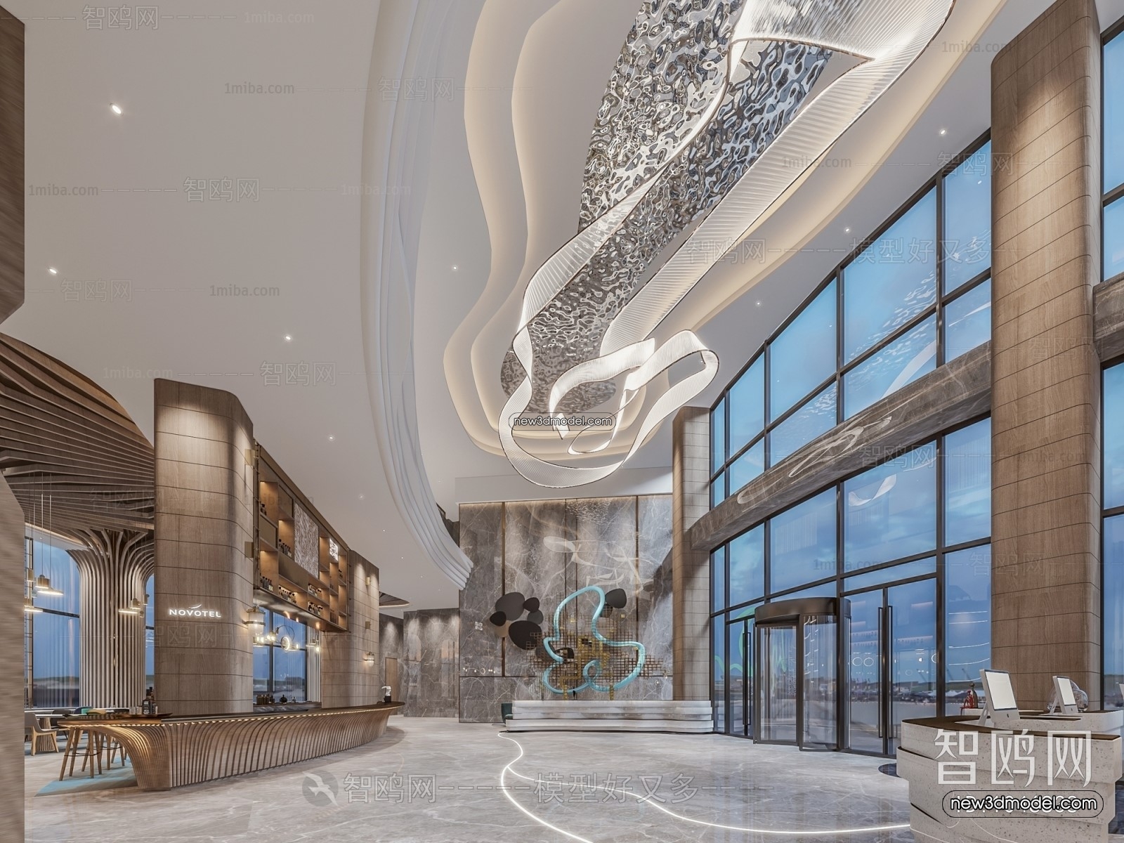 Interior 3D Model of Sales Office – 3D Scene – 004 – VRAY - thumbnail 2
