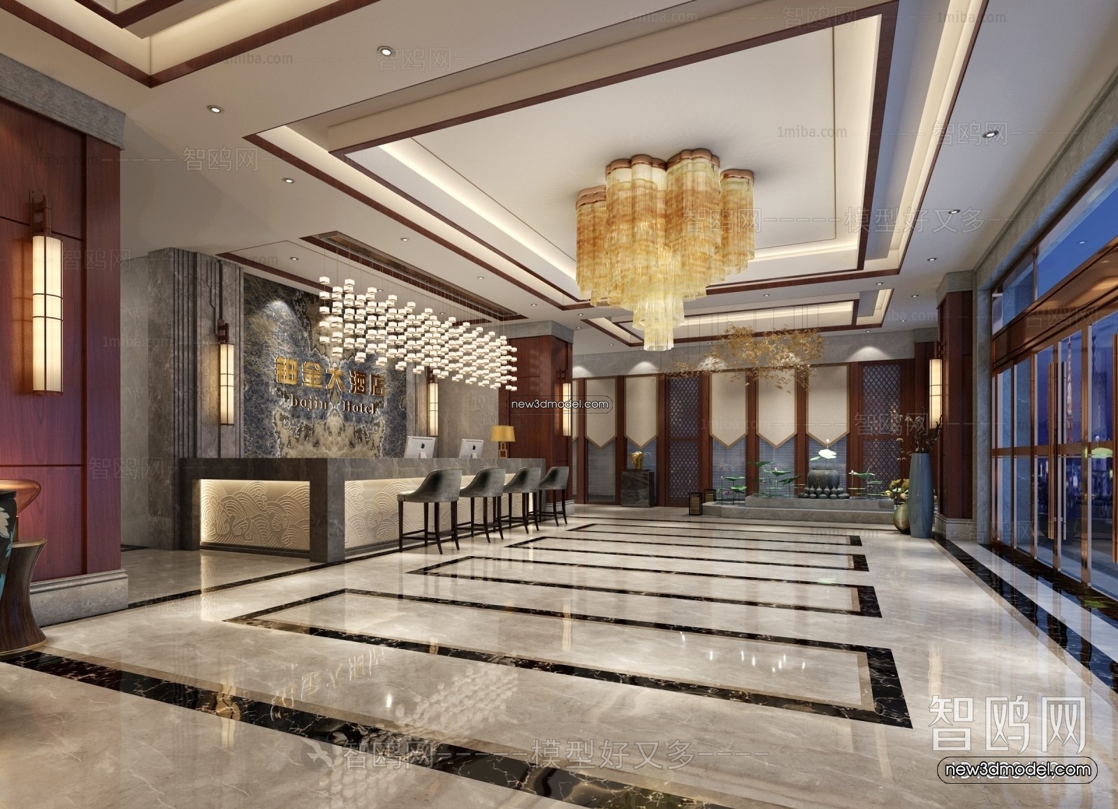 Interior 3D Model of Sales Office – 3D Scene – 009 – VRAY - thumbnail 2