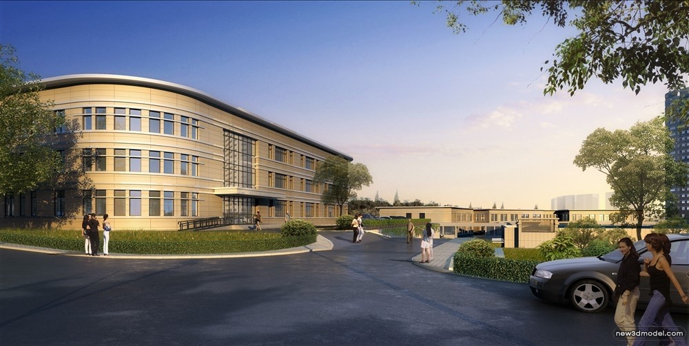3D Models of Commercial Building – Exterior 3D Scenes – 371 – VRAY - thumbnail 5