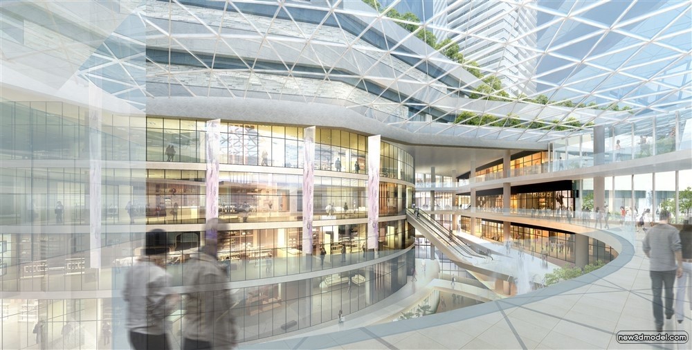 3D Models of Commercial Building – Exterior 3D Scenes – 372 – VRAY - thumbnail 2