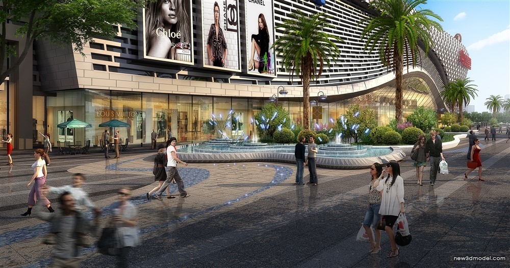 3D Models of Commercial Building – Exterior 3D Scenes – 370 – VRAY - thumbnail 4