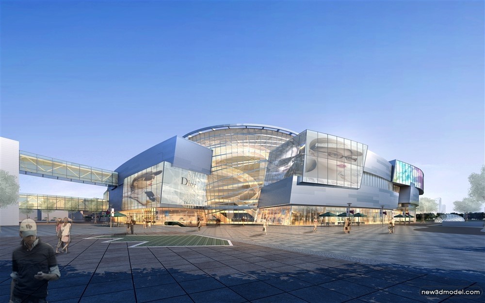 3D Models of Commercial Building – Exterior 3D Scenes – 688 – VRAY - thumbnail 4
