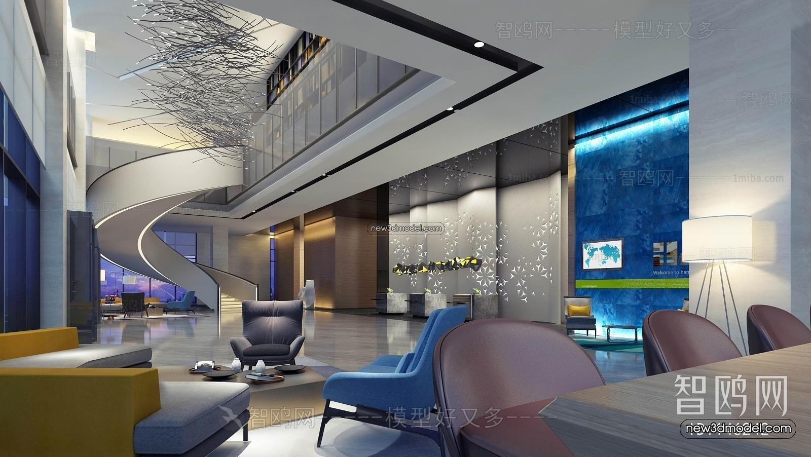 Interior 3D Model of Sales Office – 3D Scene – 050 – VRAY - thumbnail 3