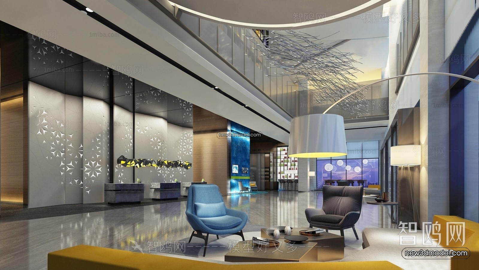 Interior 3D Model of Sales Office – 3D Scene – 050 – VRAY - thumbnail 2