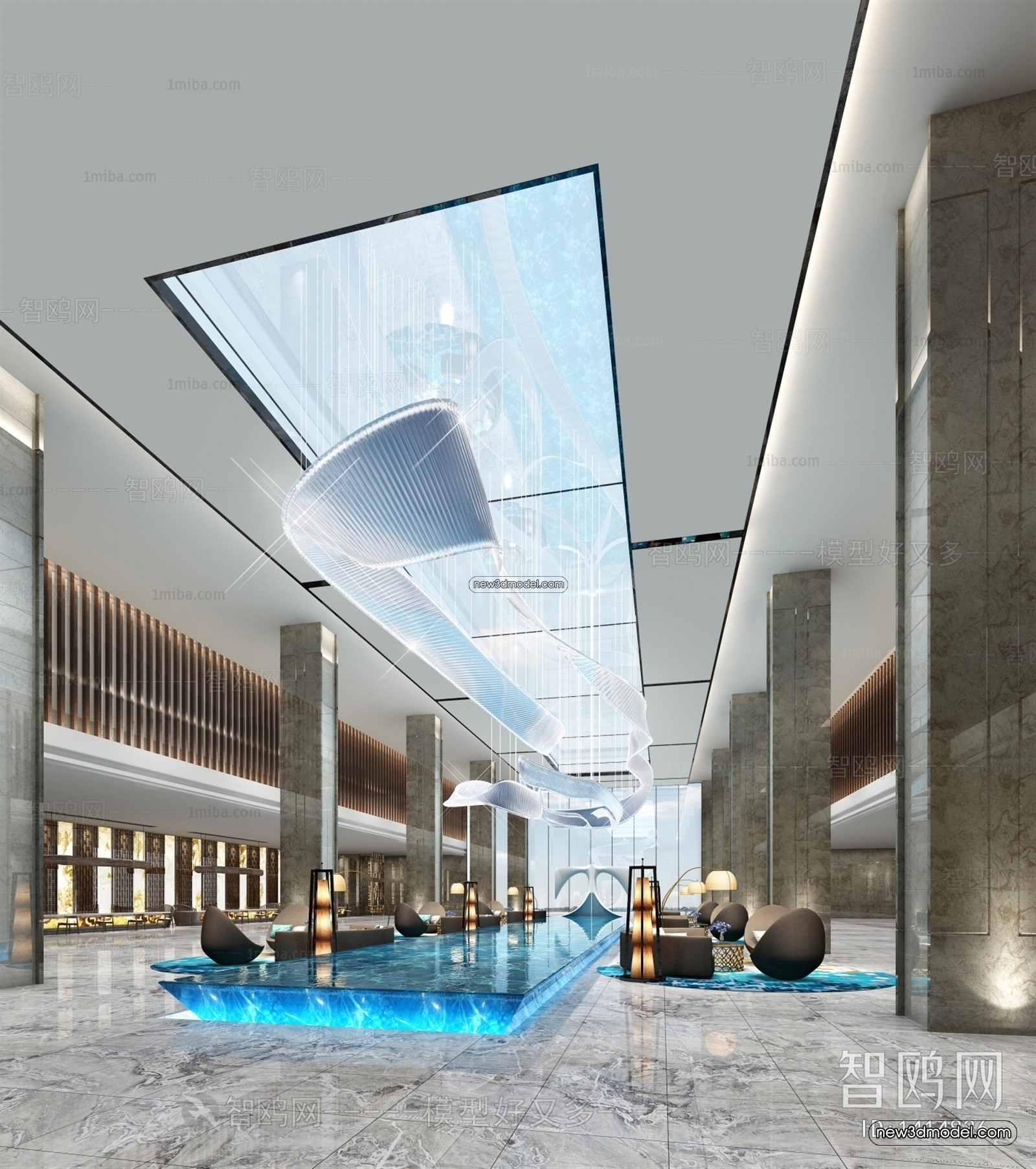 Interior 3D Model of Sales Office – 3D Scene – 065 – VRAY - thumbnail 3