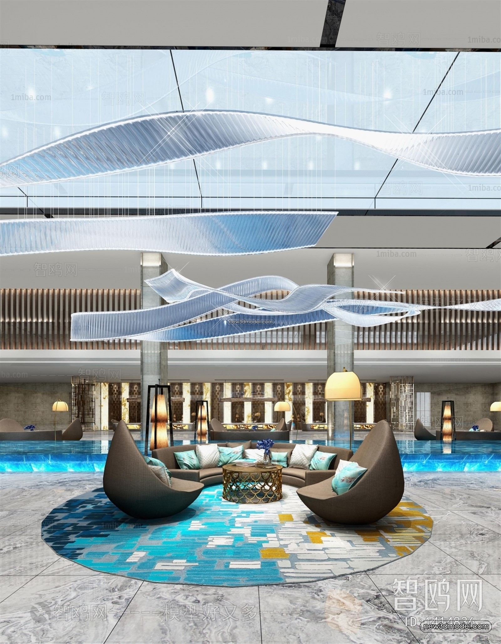 Interior 3D Model of Sales Office – 3D Scene – 065 – VRAY - thumbnail 2