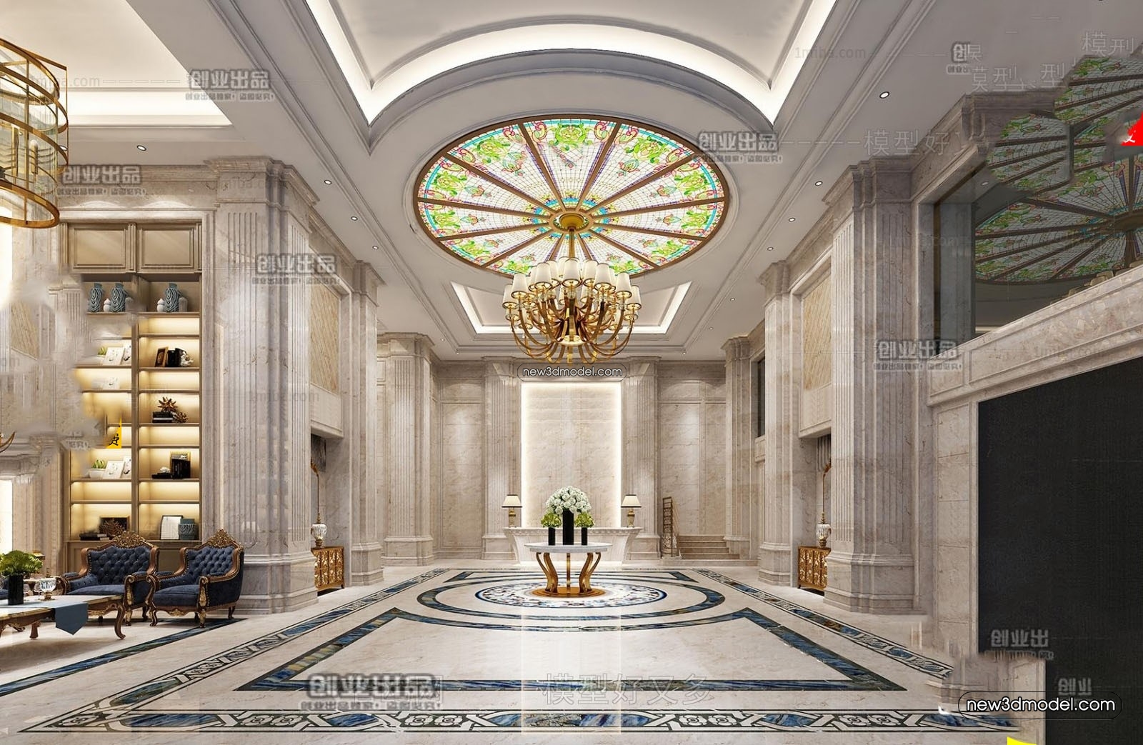 Interior 3D Model of Sales Office – 3D Scene – 064 – VRAY - thumbnail 3
