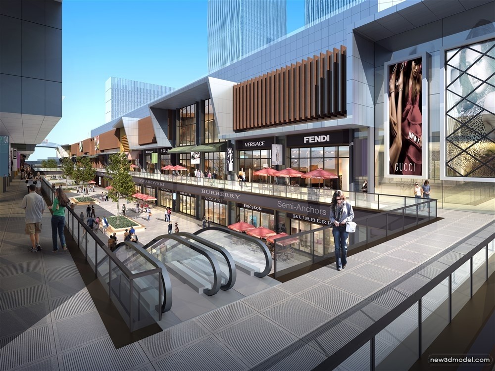 3D Models of Commercial Building – Exterior 3D Scenes – 812 – VRAY - thumbnail 5