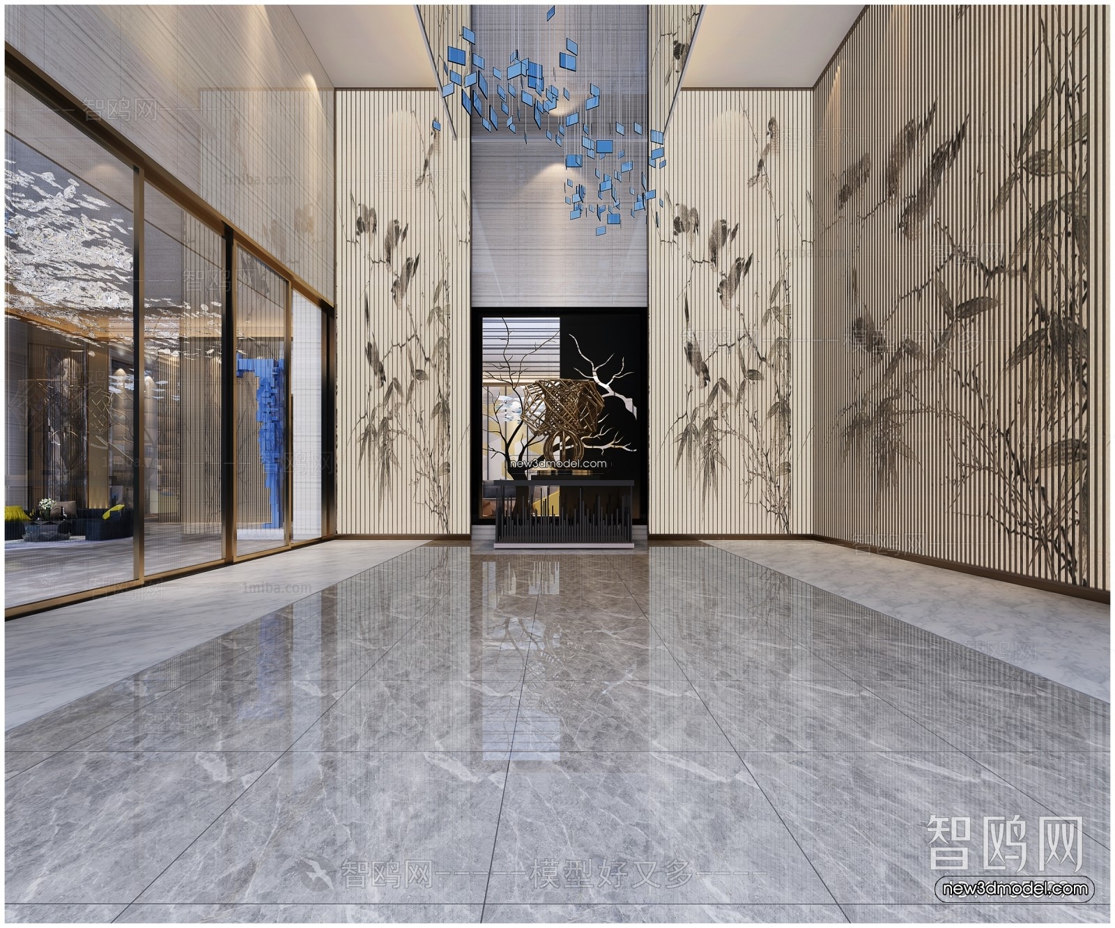 Interior 3D Model of Sales Office – 3D Scene – 077 – VRAY - thumbnail 4