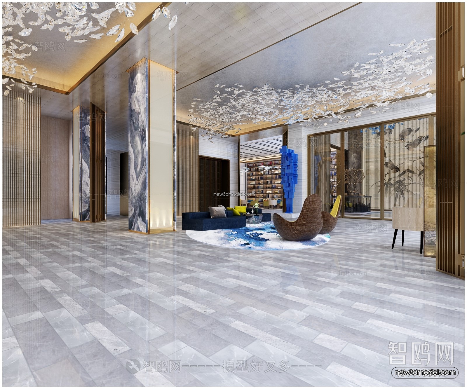 Interior 3D Model of Sales Office – 3D Scene – 077 – VRAY - thumbnail 2