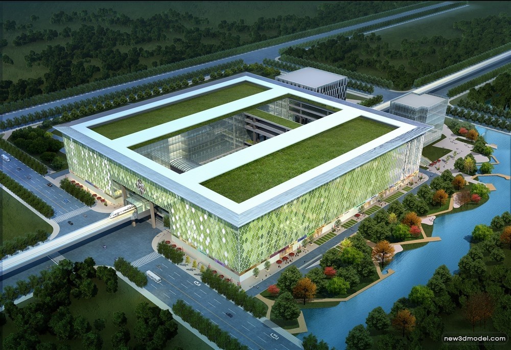 3D Models of Commercial Building – Exterior 3D Scenes – 816 – VRAY - thumbnail 5