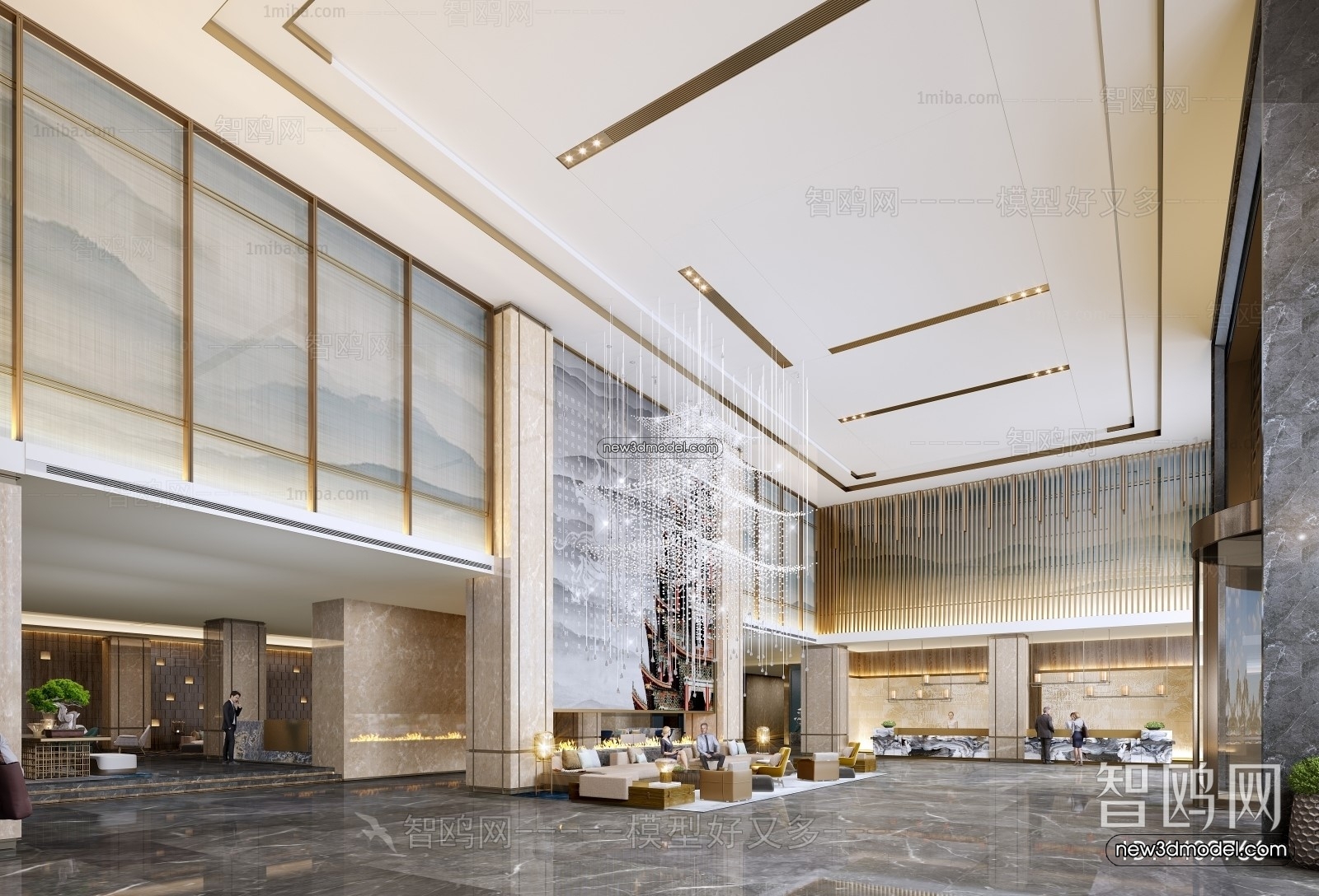 Interior 3D Model of Sales Office – 3D Scene – 078 – VRAY - thumbnail 2