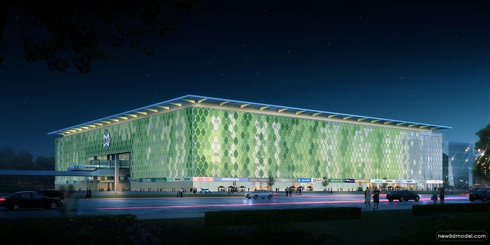 3D Models of Commercial Building – Exterior 3D Scenes – 816 – VRAY - thumbnail 2