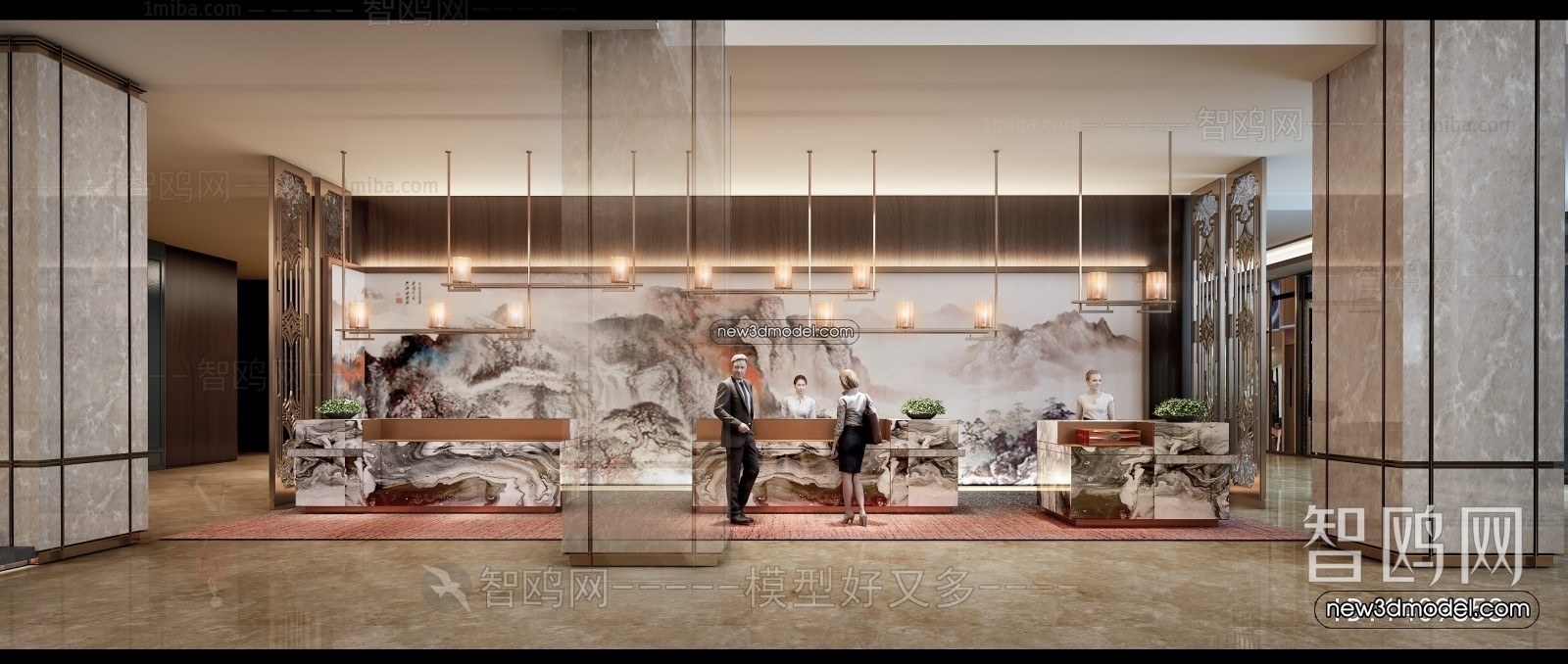 Interior 3D Model of Sales Office – 3D Scene – 079 – VRAY - thumbnail 2