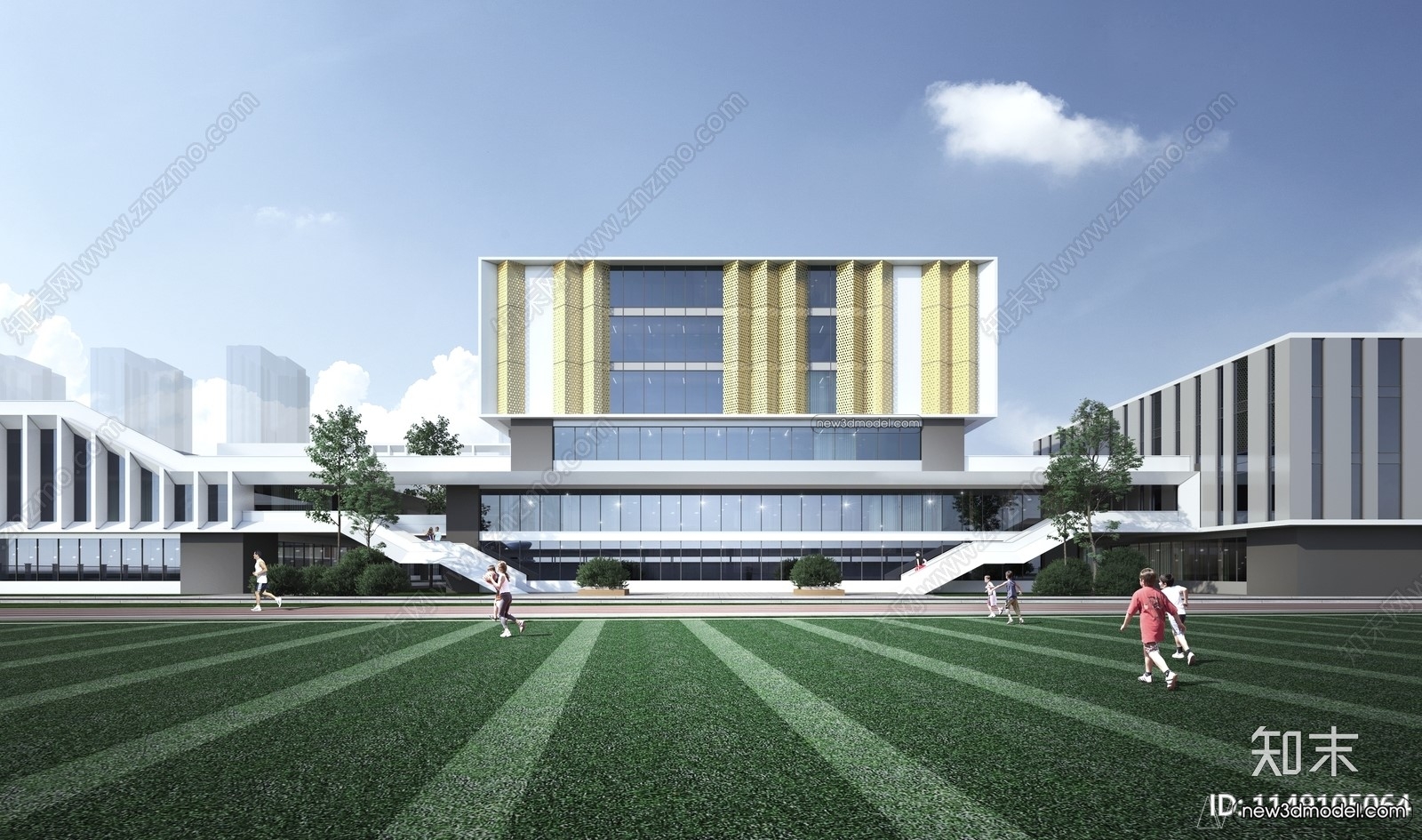 3D Models of Apartment Building – Exterior 3D Scenes – 012 – VRAY - thumbnail 3